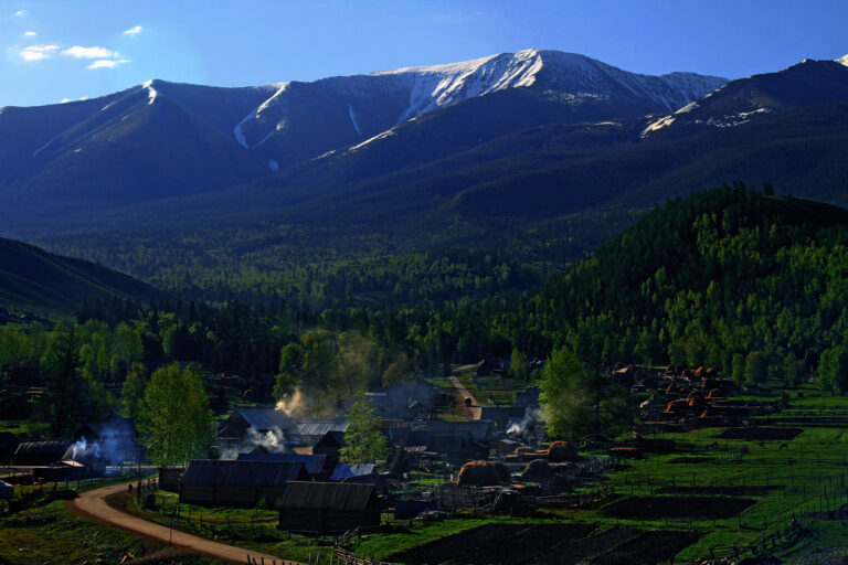 Ma Yanping - Baihaba-Village-in-Morning